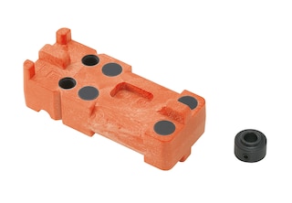 Drilling template for Blum distance bumper