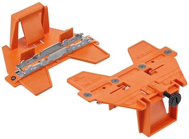 Marking template for AVENTOS HS top, HL top, HK top front fixing bracket