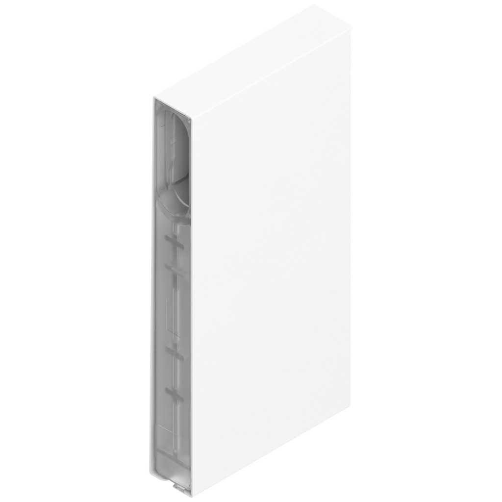 MERIVOBOX BOXCOVER E front left silk white matt