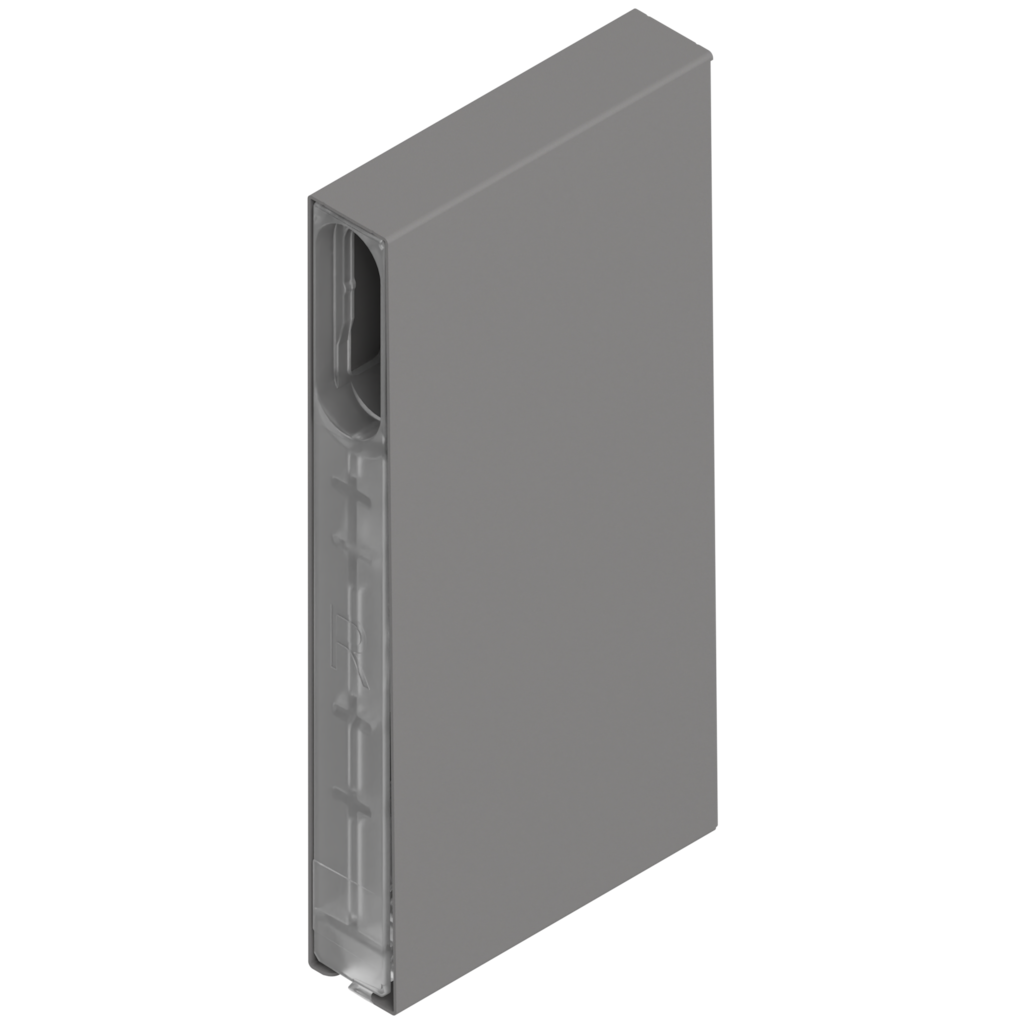 MERIVOBOX BOXCOVER E front right indium grey matt