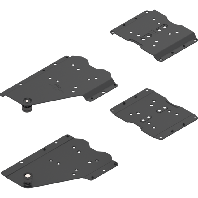 REVEGO duo pocket connector set left / Pocket design without plinth / Pocket side thickness 18-19 mm