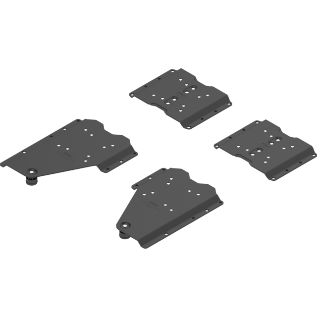 REVEGO duo pocket connector set right / Pocket design with plinth / Pocket side thickness 18-19 mm