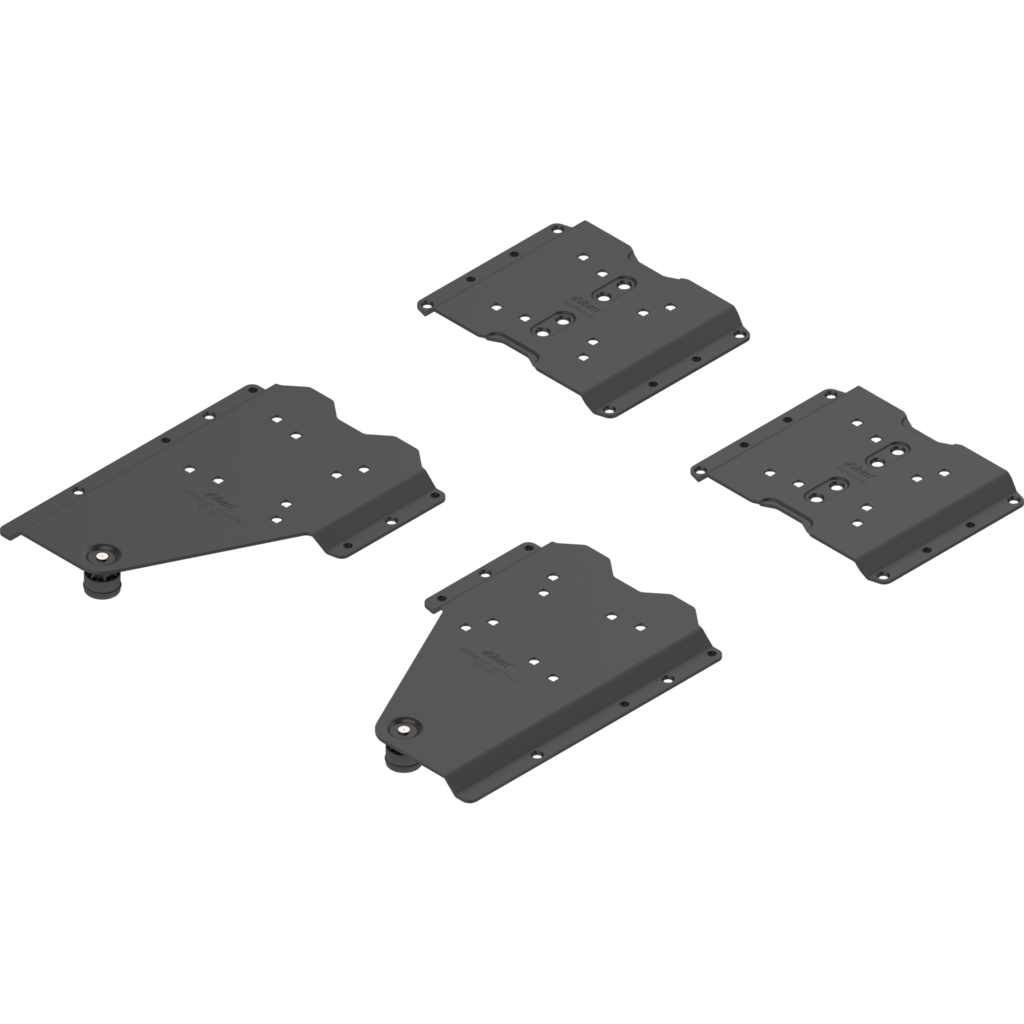REVEGO duo pocket connector set right / Pocket design with plinth / Pocket side thickness 18-19 mm