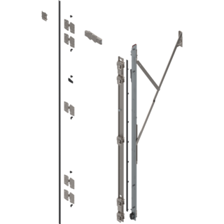 REVEGO duo hinge bracket set right Pocket height 2107-2256 mm