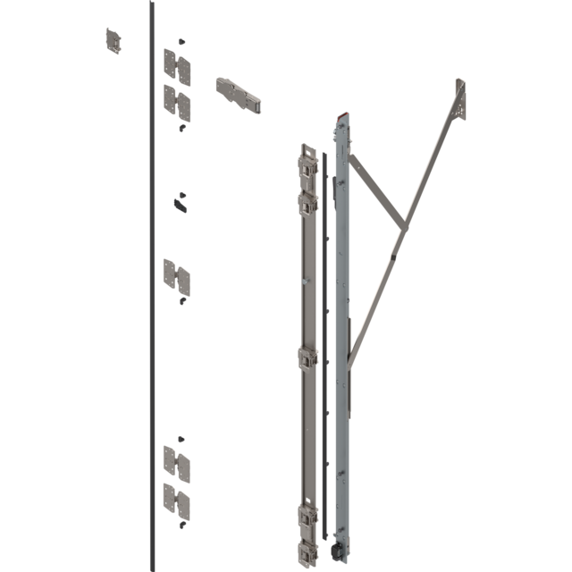 REVEGO duo hinge bracket set right Pocket height 2107-2256 mm