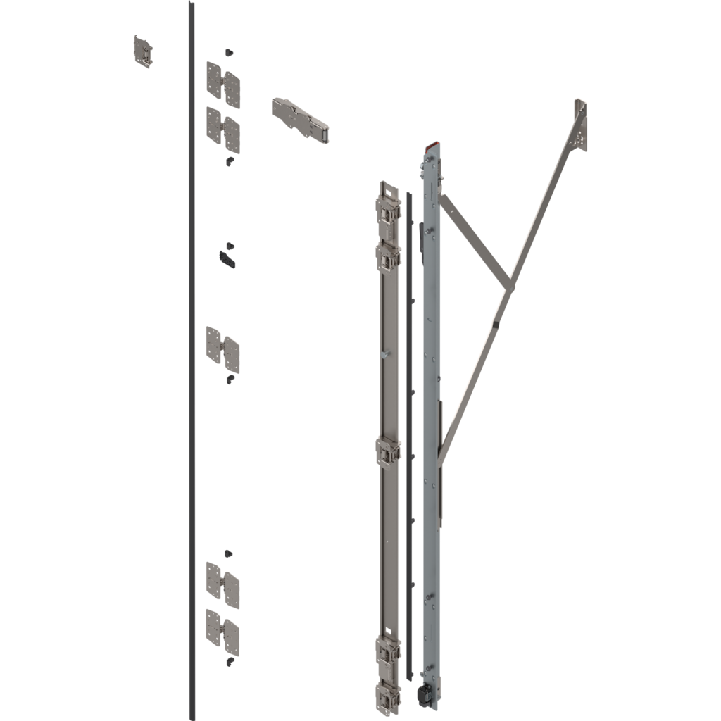 REVEGO duo hinge bracket set right, Pocket height 2107-2256 mm