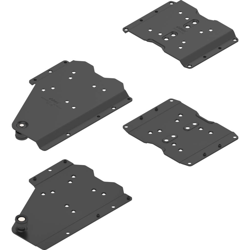 REVEGO duo pocket connector set right / Pocket design without plinth / Pocket side thickness 18-19 mm