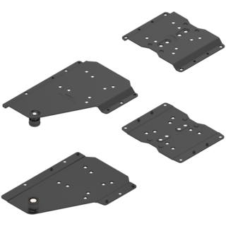 REVEGO duo pocket connector set left / Pocket design without plinth / Pocket side thickness 15-17 mm
