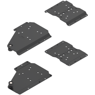 REVEGO duo pocket connector set right / Pocket design without plinth / Pocket side thickness 15-17 mm