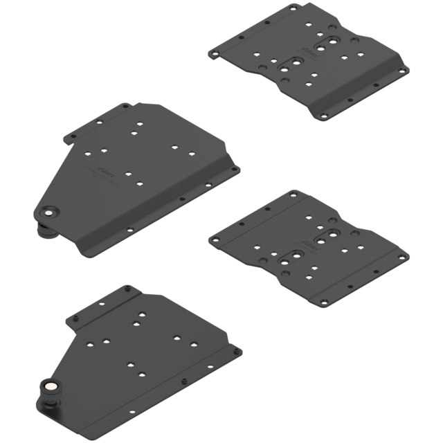 REVEGO duo pocket connector set right / Pocket design without plinth / Pocket side thickness 15-17 mm