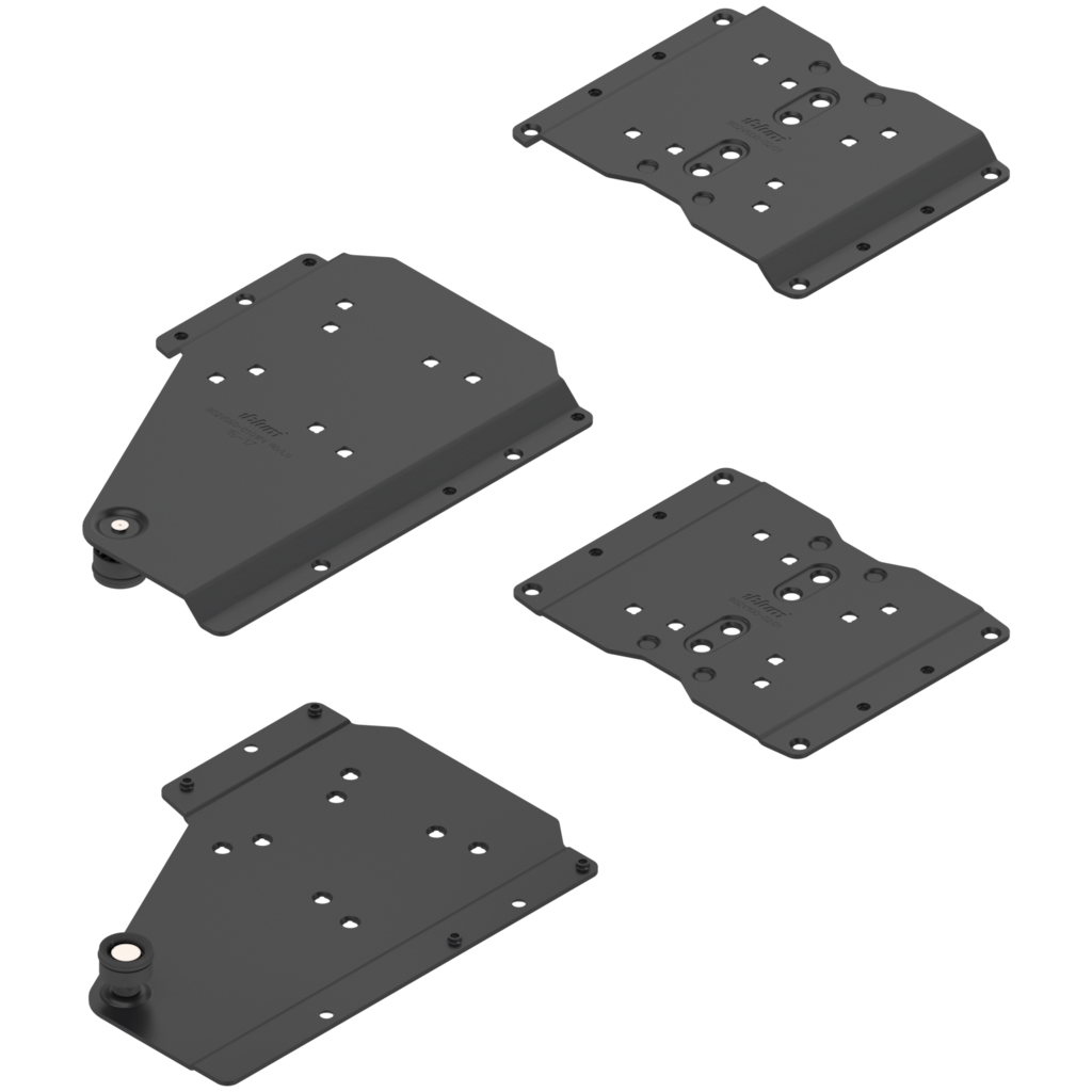 REVEGO duo pocket connector set right / Pocket design without plinth / Pocket side thickness 15-17 mm