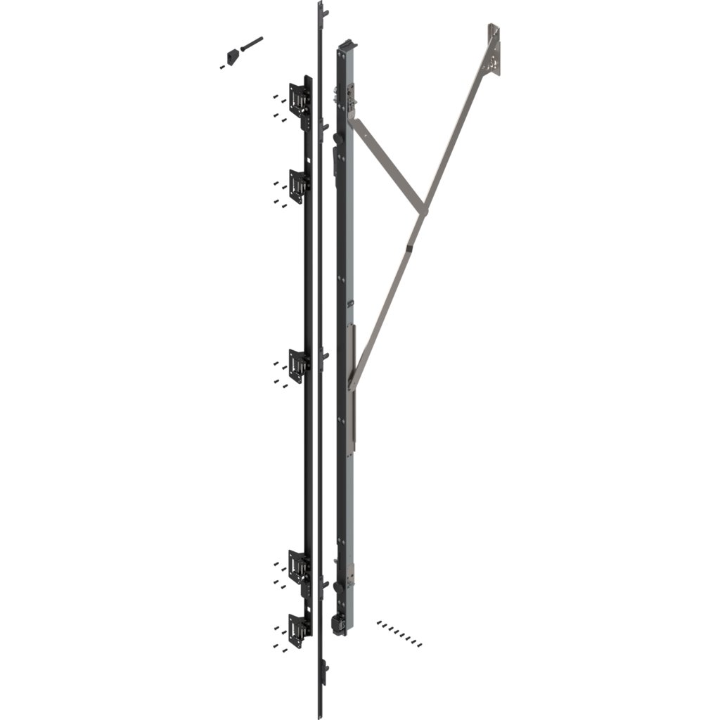 REVEGO uno hinge bracket set right, Pocket height 1957-2106 mm
