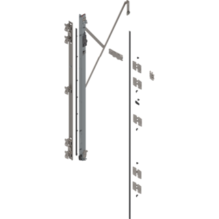 REVEGO duo hinge bracket set left Pocket height 2257-2406 mm