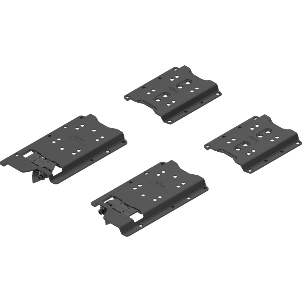 REVEGO uno pocket connector set left / Pocket design with plinth / Pocket side thickness 15-19 mm