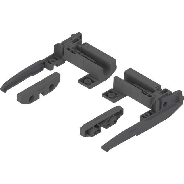 MOVENTO/TANDEM pull-out shelf lock max. panel thickness 19 mm