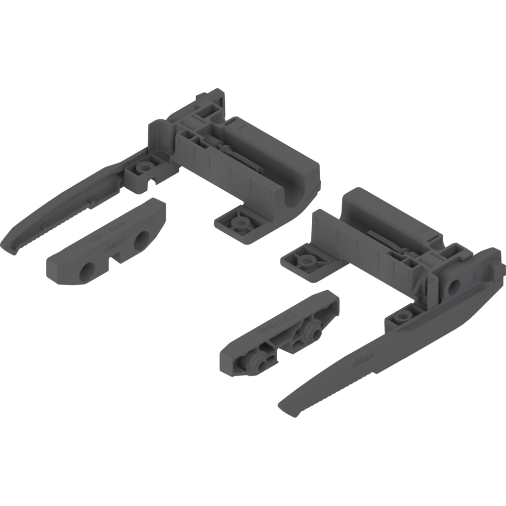 MOVENTO/TANDEM pull-out shelf lock max. panel thickness 19 mm