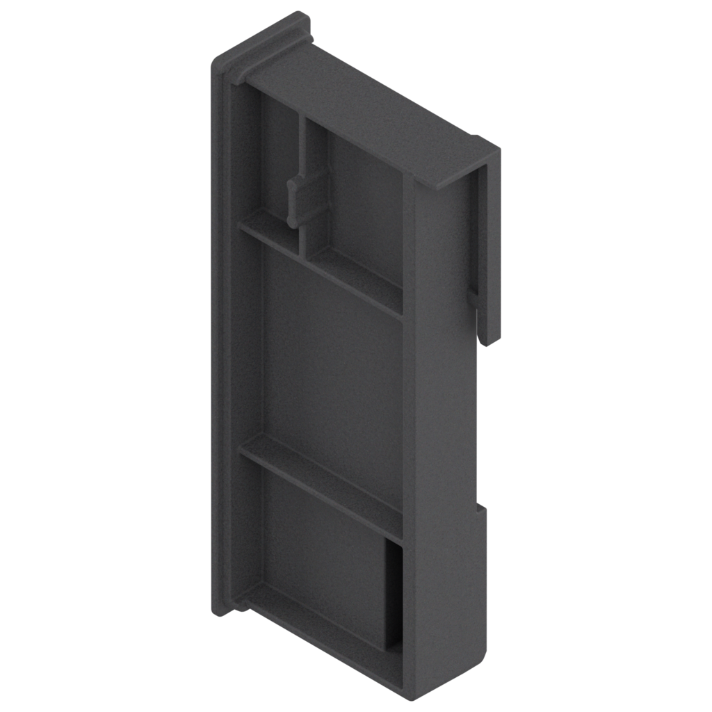 LEGRABOX gap compensation for low design element for insertion