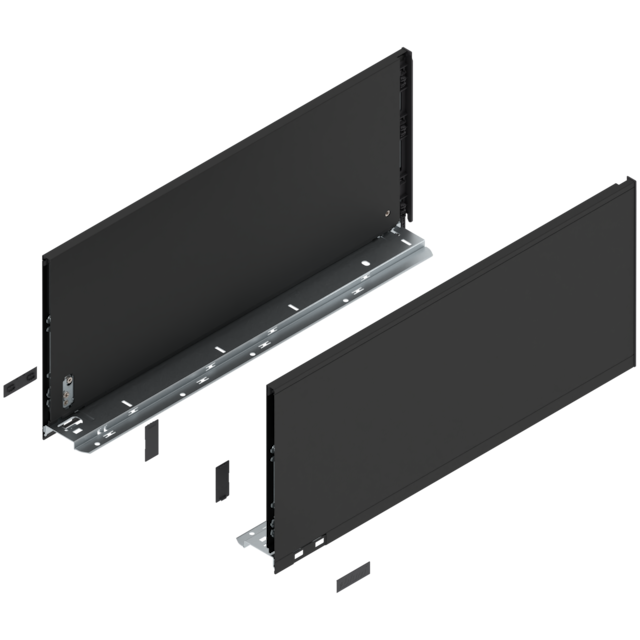 LEGRABOX pure drawer side set height F