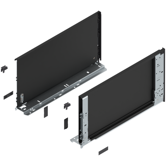 LEGRABOX pure drawer side without decorative element height F