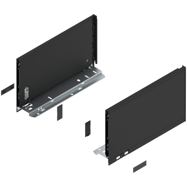 LEGRABOX pure drawer side set height C