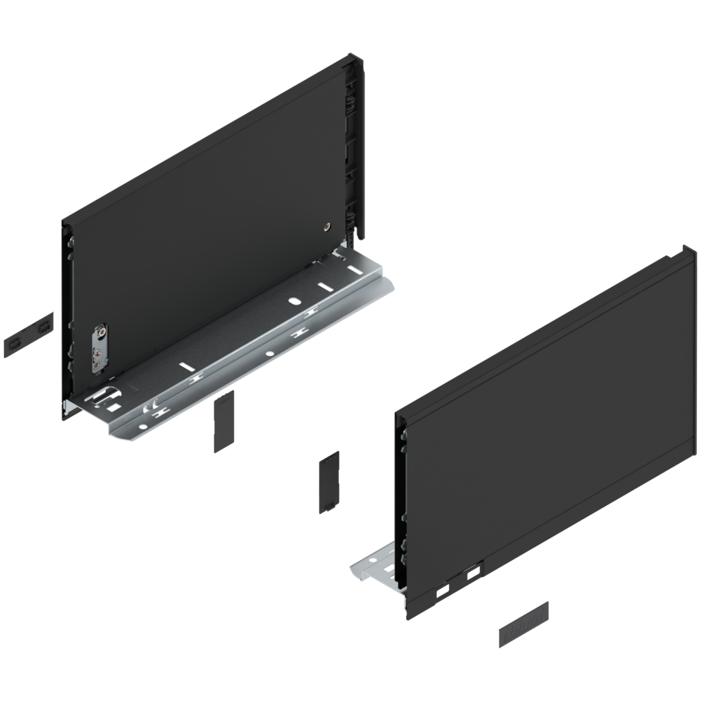LEGRABOX pure drawer side set height C
