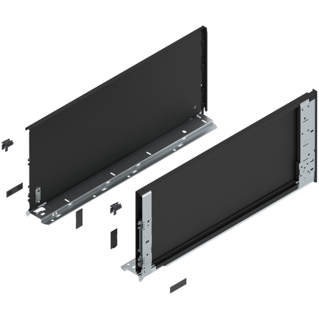 LEGRABOX pure drawer side without decorative element height F