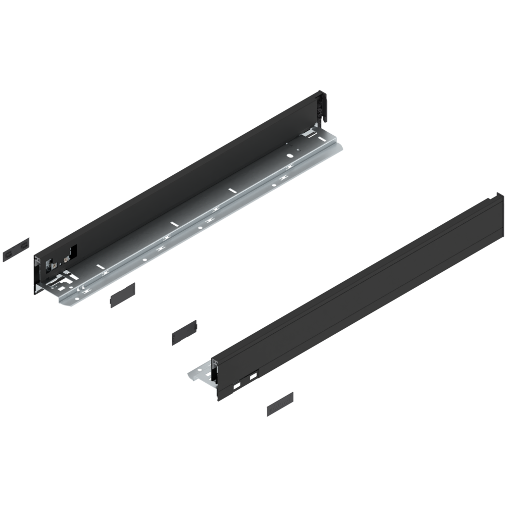 LEGRABOX pure drawer side set height N