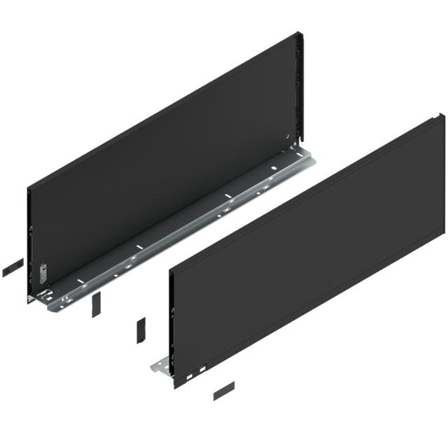 LEGRABOX pure drawer side set height F