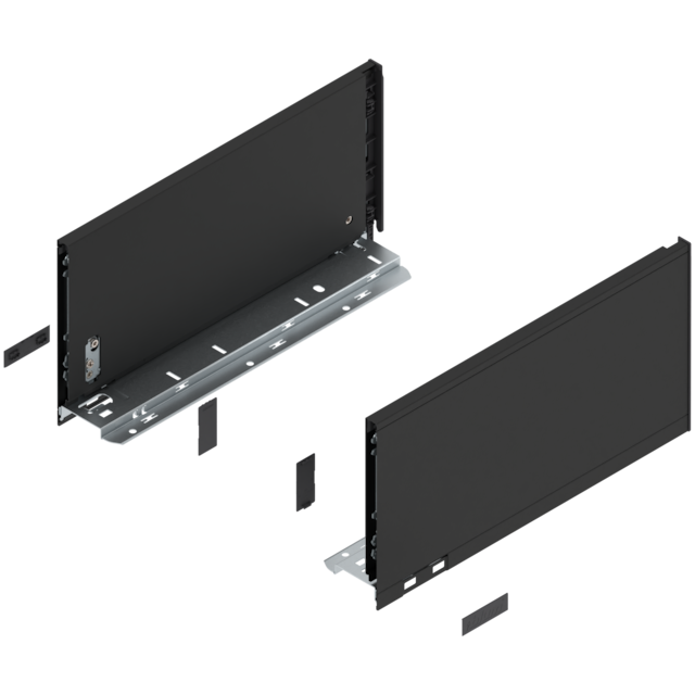 LEGRABOX pure drawer side set height C