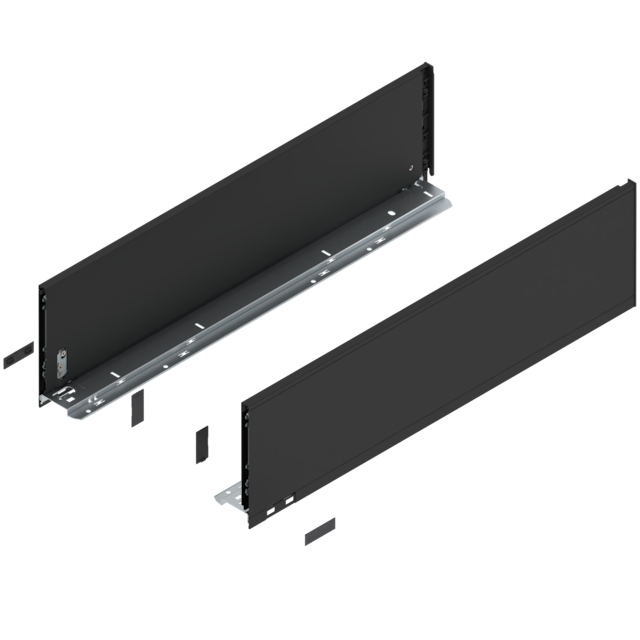 LEGRABOX pure drawer side set height C