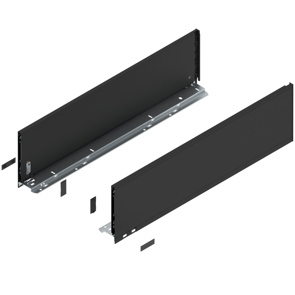 LEGRABOX pure drawer side set height C