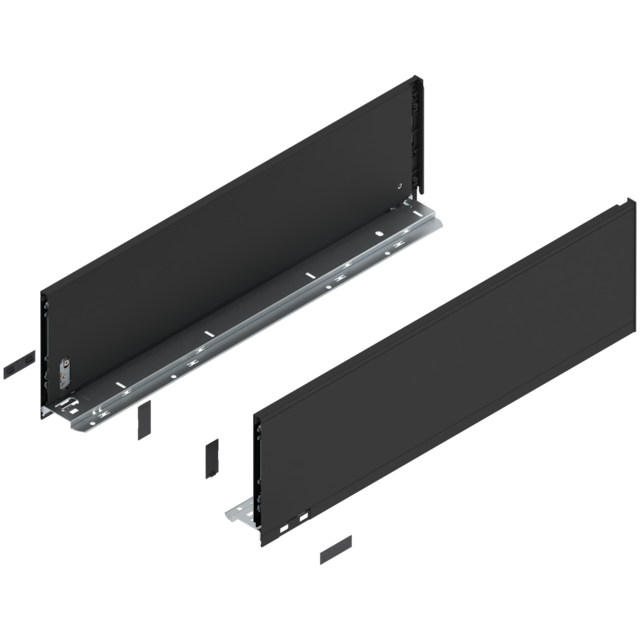 LEGRABOX pure drawer side set height C