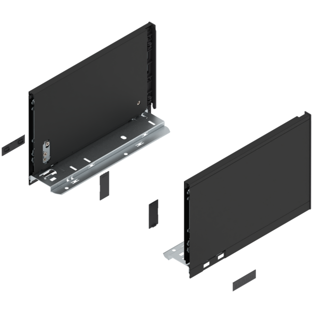 LEGRABOX pure drawer side set height C