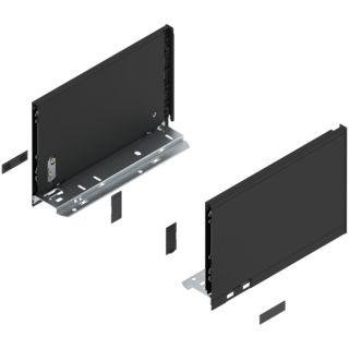 LEGRABOX pure drawer side set height C