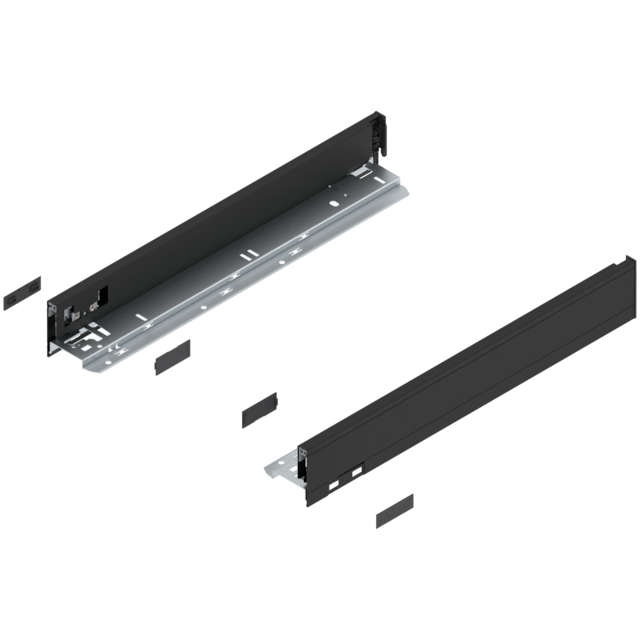 LEGRABOX pure drawer side set height N