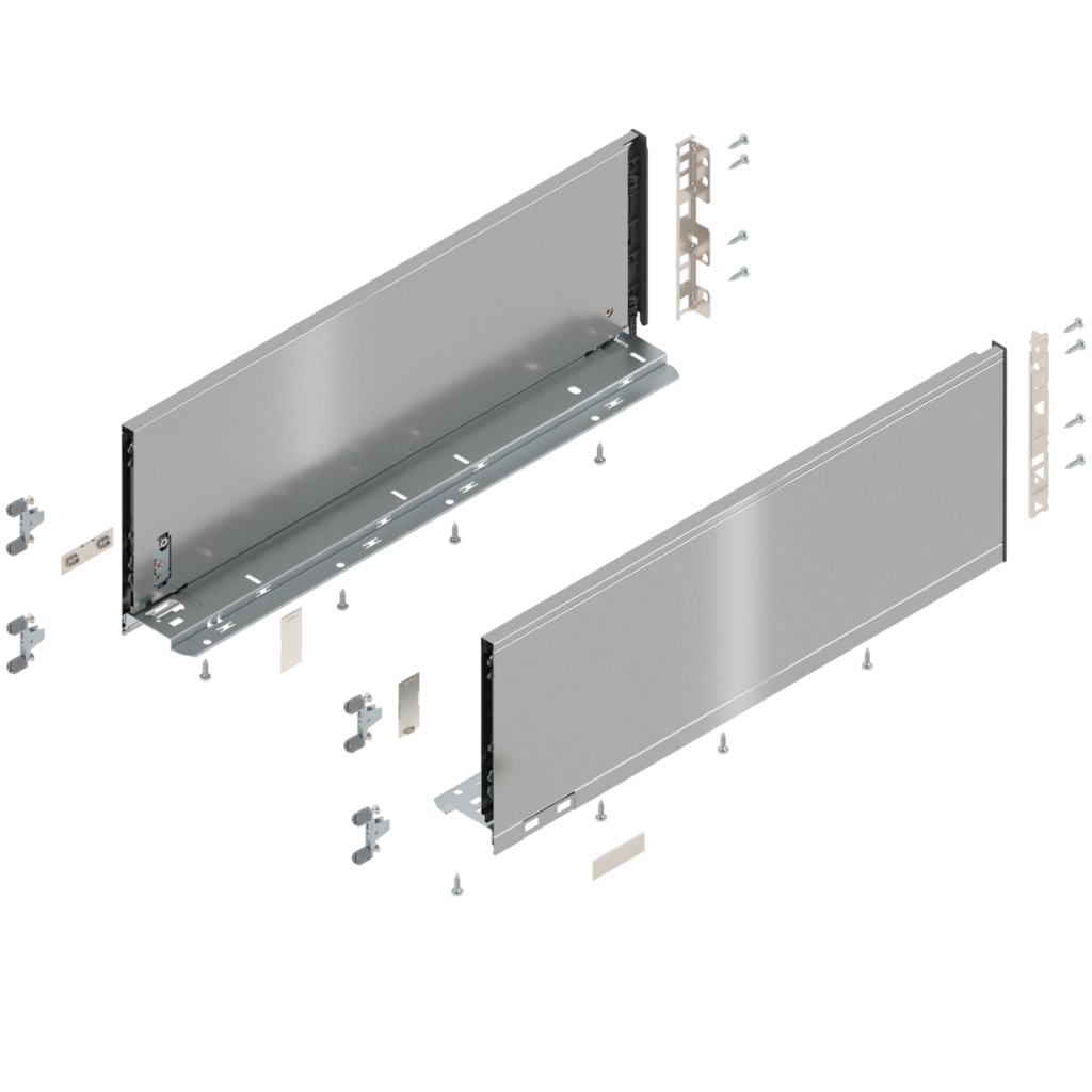 LEGRABOX special edition Set, endüstriyel ambalaj, Çekmece Sistem yüksekliği (yer ihtiyacı) C (193,0 mm), Çekmece yanı 