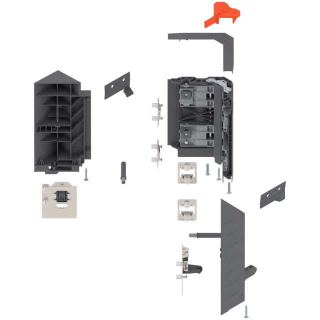 SPACE CORNER SYNCROMOTION suitable for system height 