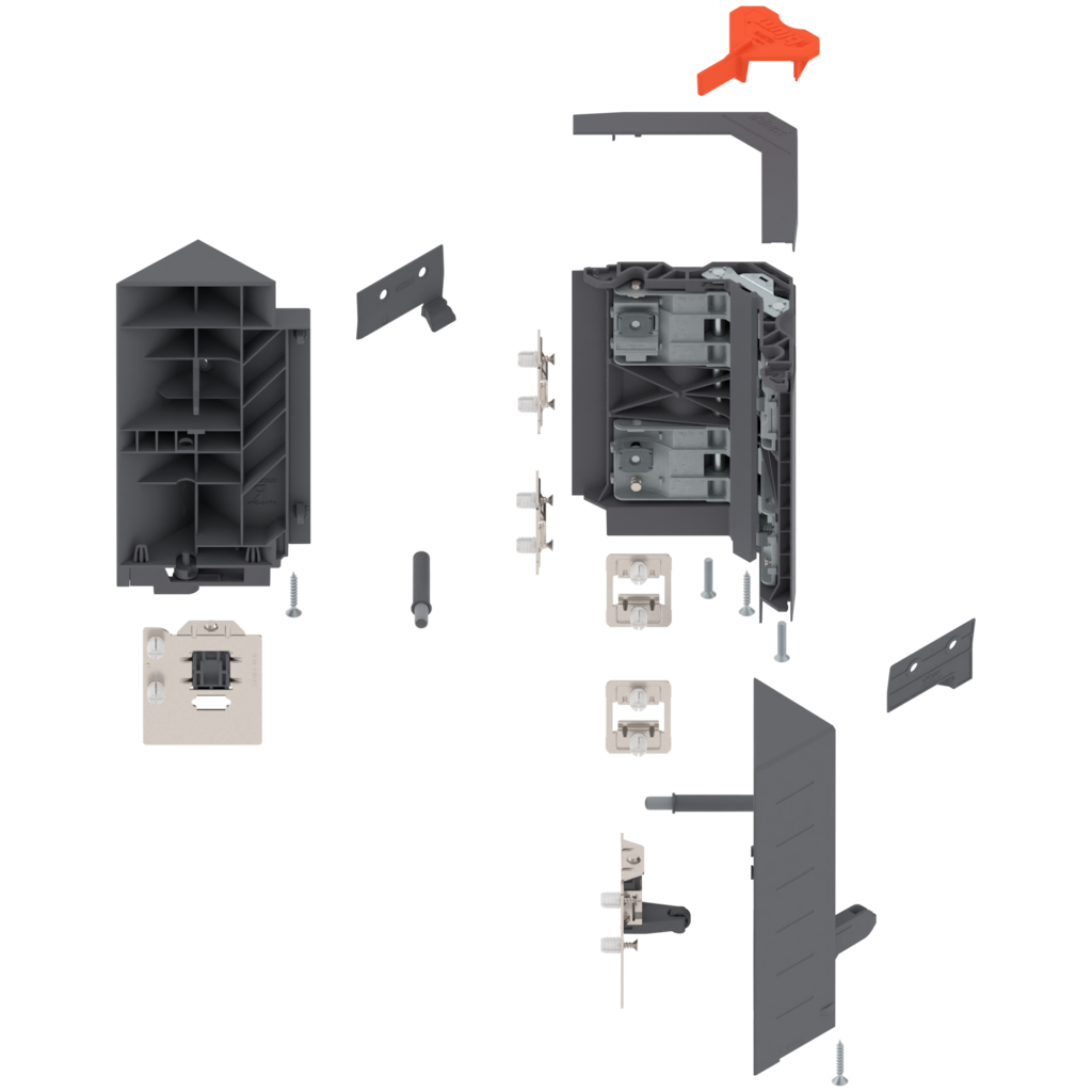SPACE CORNER SYNCROMOTION suitable for system height 