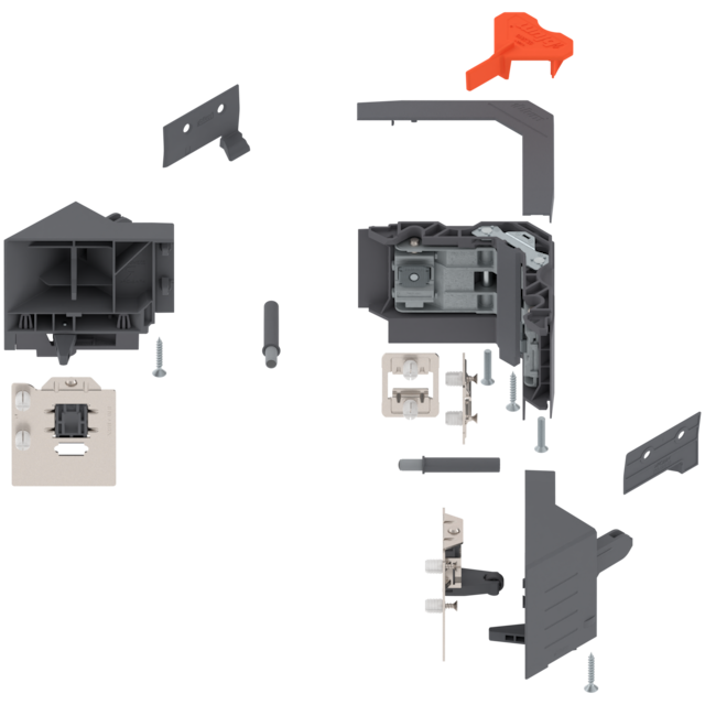 SPACE CORNER SYNCROMOTION suitable for system height 