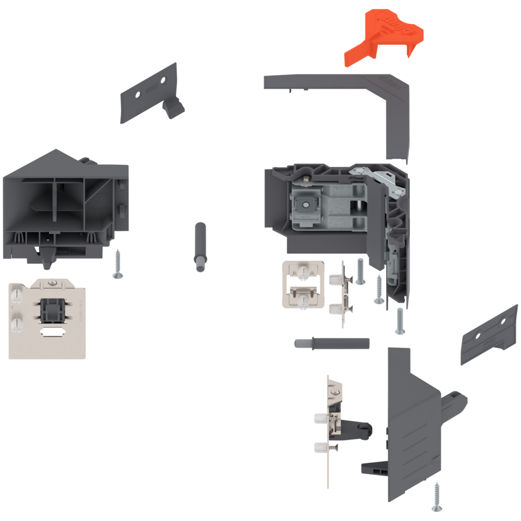 SPACE CORNER SYNCROMOTION suitable for system height 