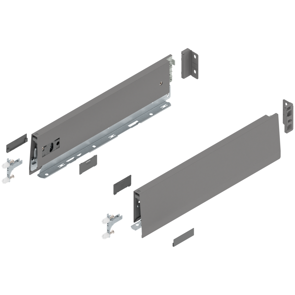 MERIVOBOX πακέτο συστατικών μερών, συρτάρι νεροχύτη ύψος E (209,0 mm)