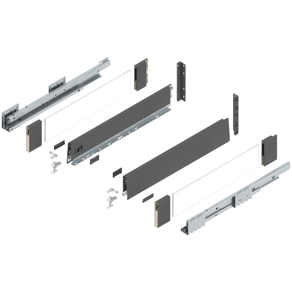 MERIVOBOX component bundle, drawer system height (space requirement) E (209.0 mm)