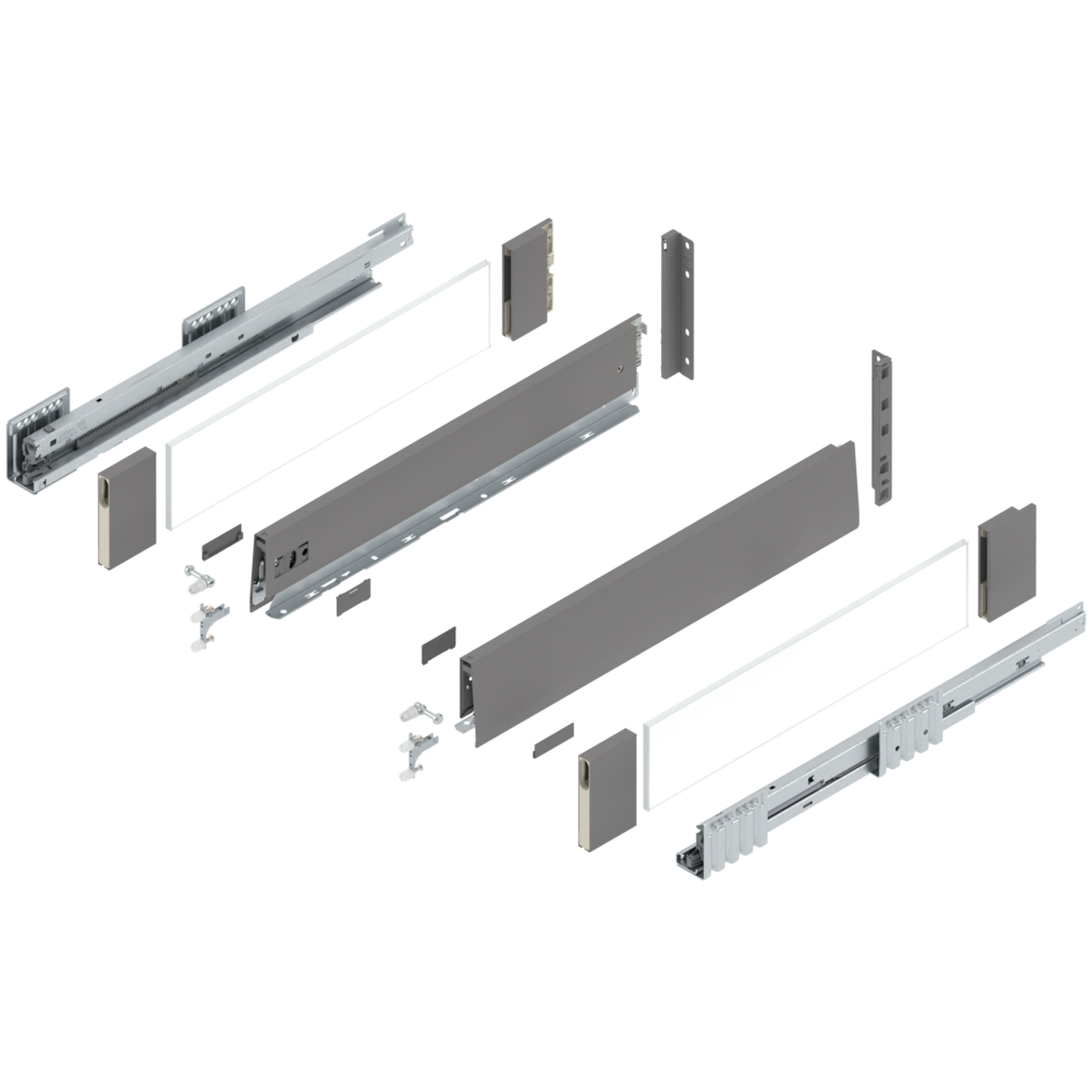 MERIVOBOX component bundle, drawer system height (space requirement) E (209.0 mm)
