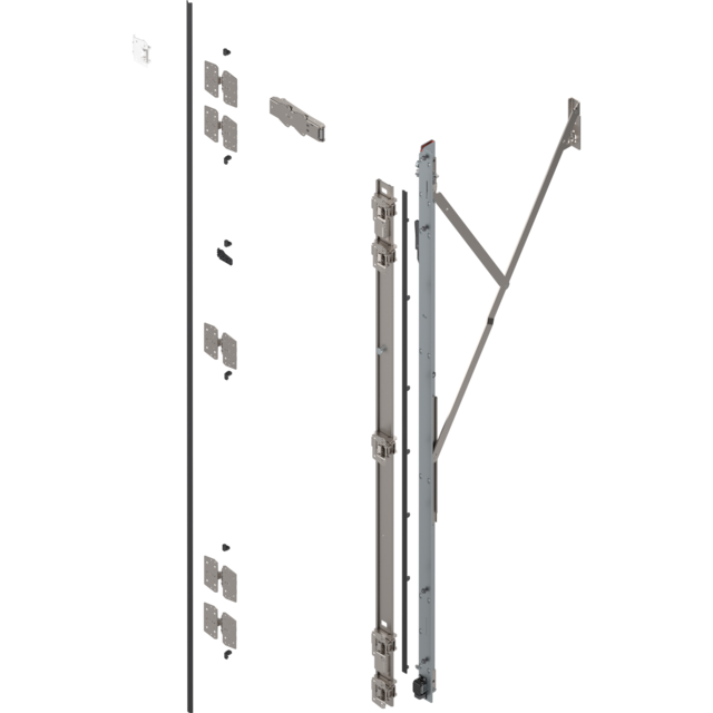 REVEGO duo hinge bracket set right Pocket height 2557-2706 mm