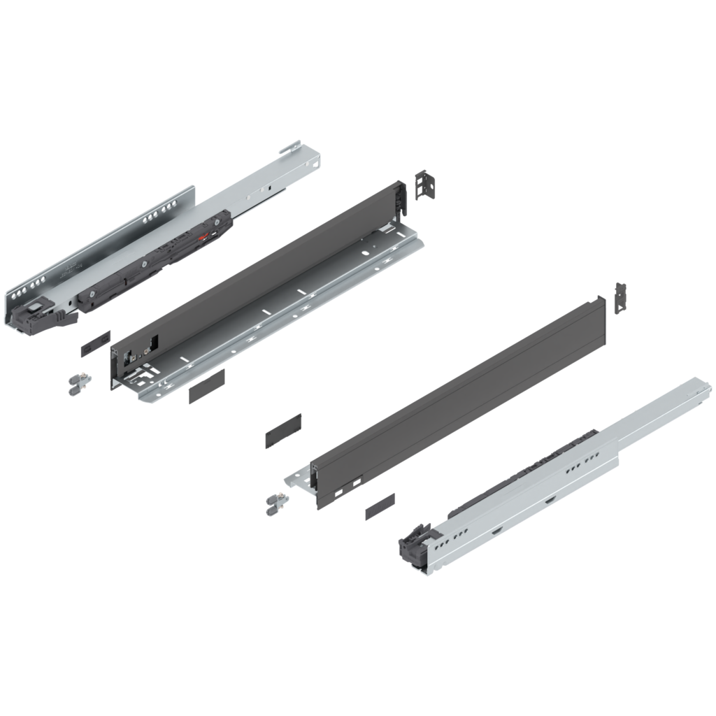 LEGRABOX pure complete set drawer height N (80.0 mm)