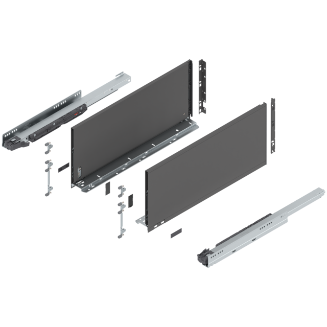 LEGRABOX pure complete set drawer height F (257.0 mm)