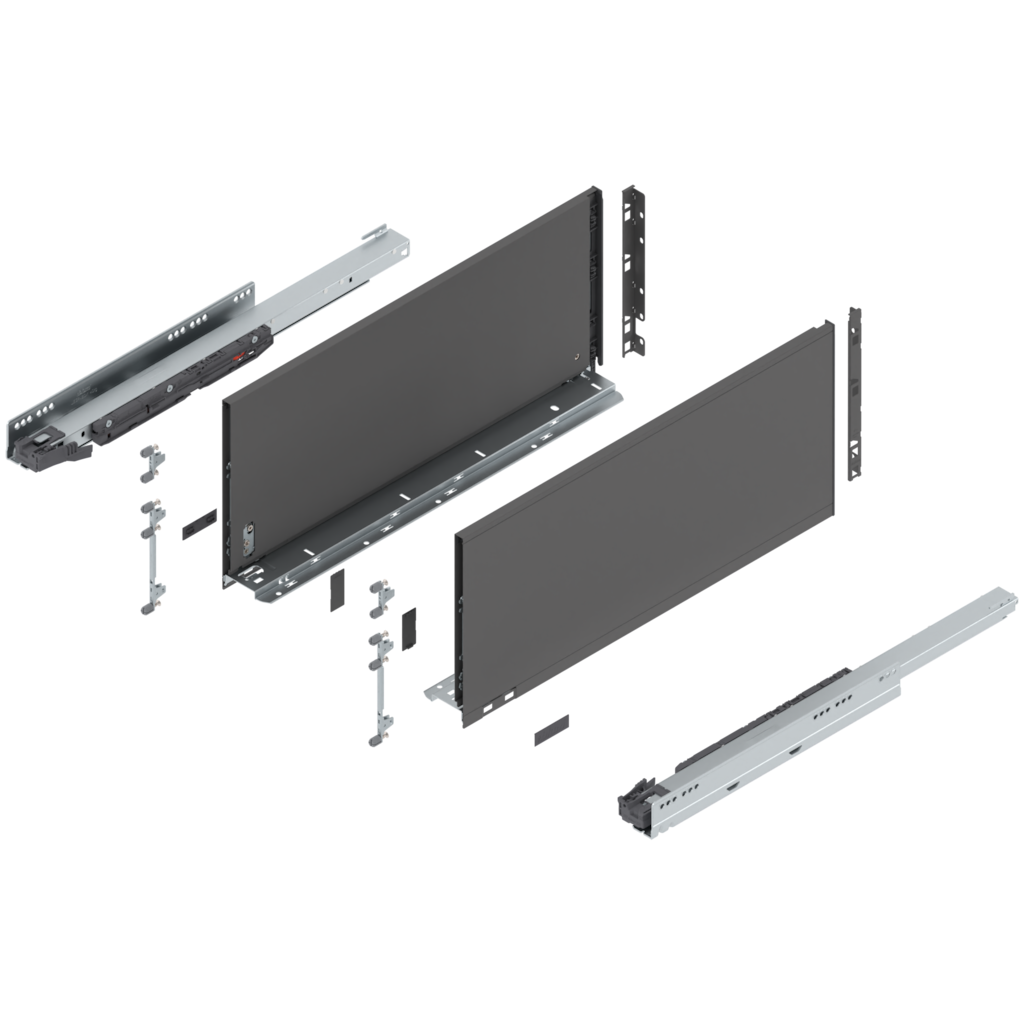 LEGRABOX pure complete set drawer height F (257.0 mm)