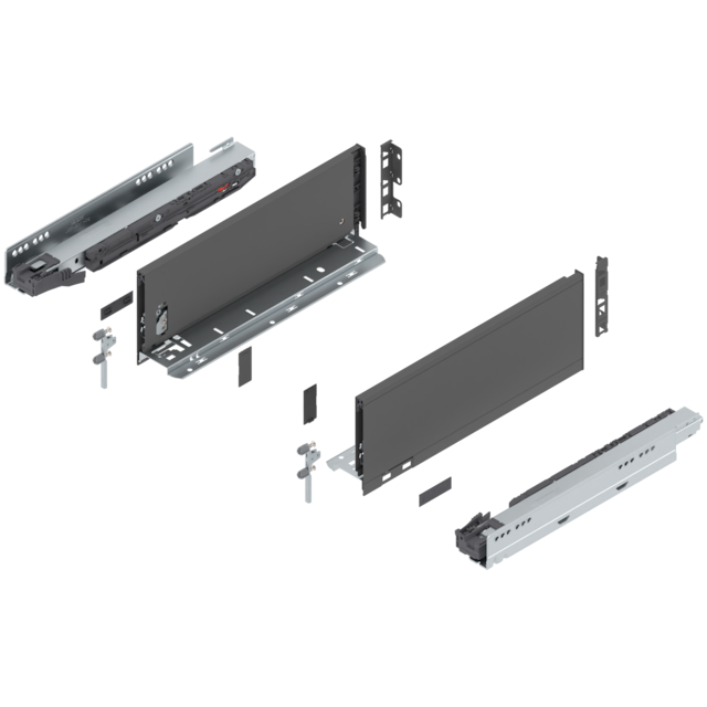 LEGRABOX pure complete set drawer height K (142.0 mm)