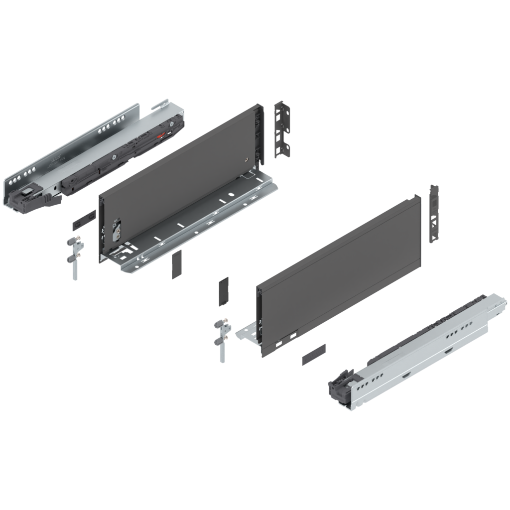 LEGRABOX pure complete set drawer height K (142.0 mm)