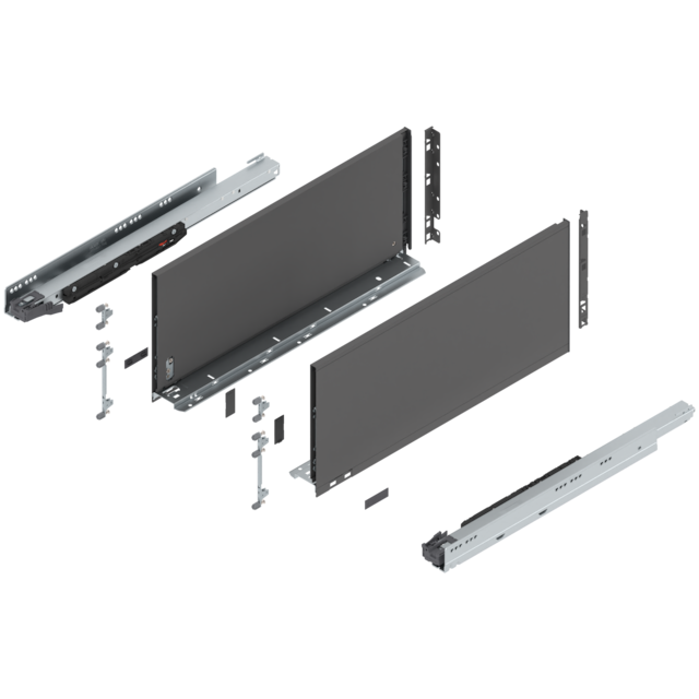 LEGRABOX pure complete set drawer height F (257.0 mm)